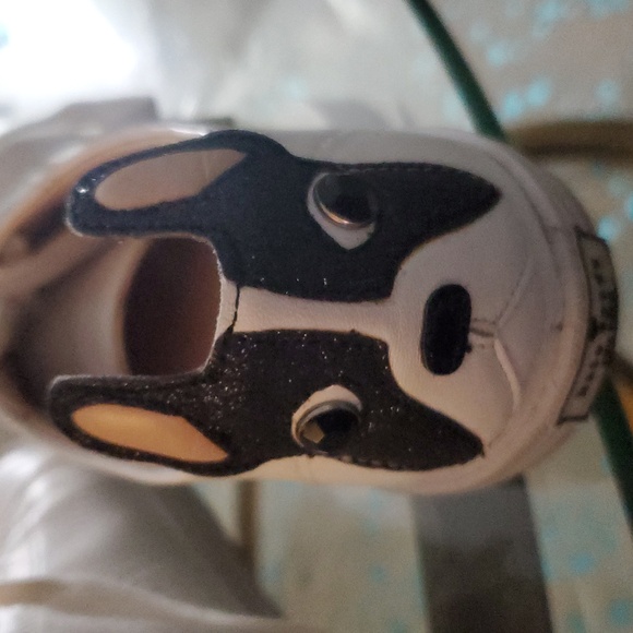 Kate Spade White and Black Dog Face Sneakers - Picture 5 of 6